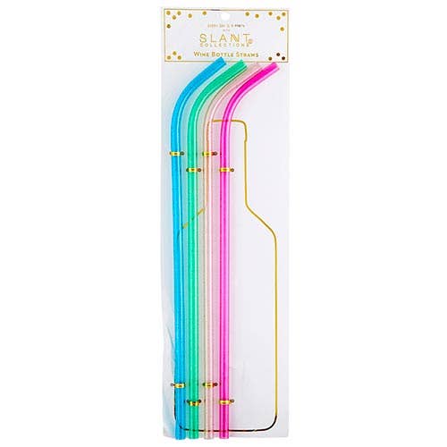 Wine Bottle Straws - Multicolor