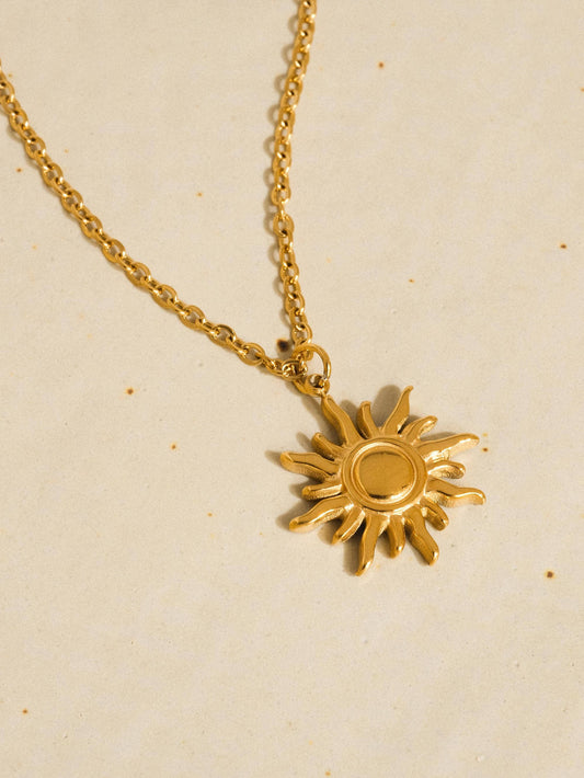 Gold Sun Necklace