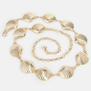 Gold Seashell Link Chain Belt - Verte Boutique