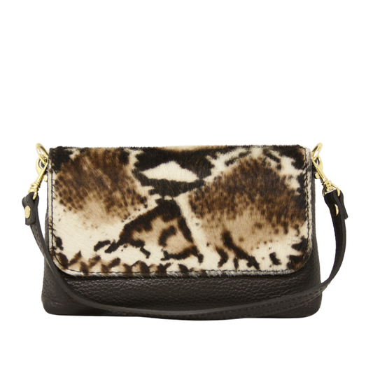 Italian Leather Cowhide Mini Crossbody