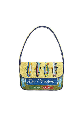 Sardine Beaded Shoulder Bag - Verte Boutique