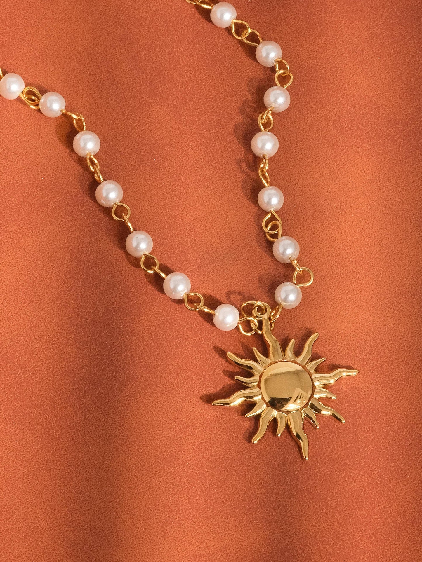 Sun Beaded Necklace