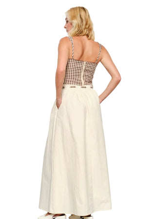Gingham Bustier Top - Verte Boutique