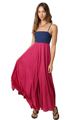 Colorblock Maxi Dress - Verte Boutique
