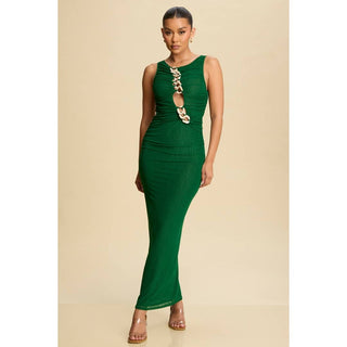 Chain Insert Maxi Dress - Verte Boutique