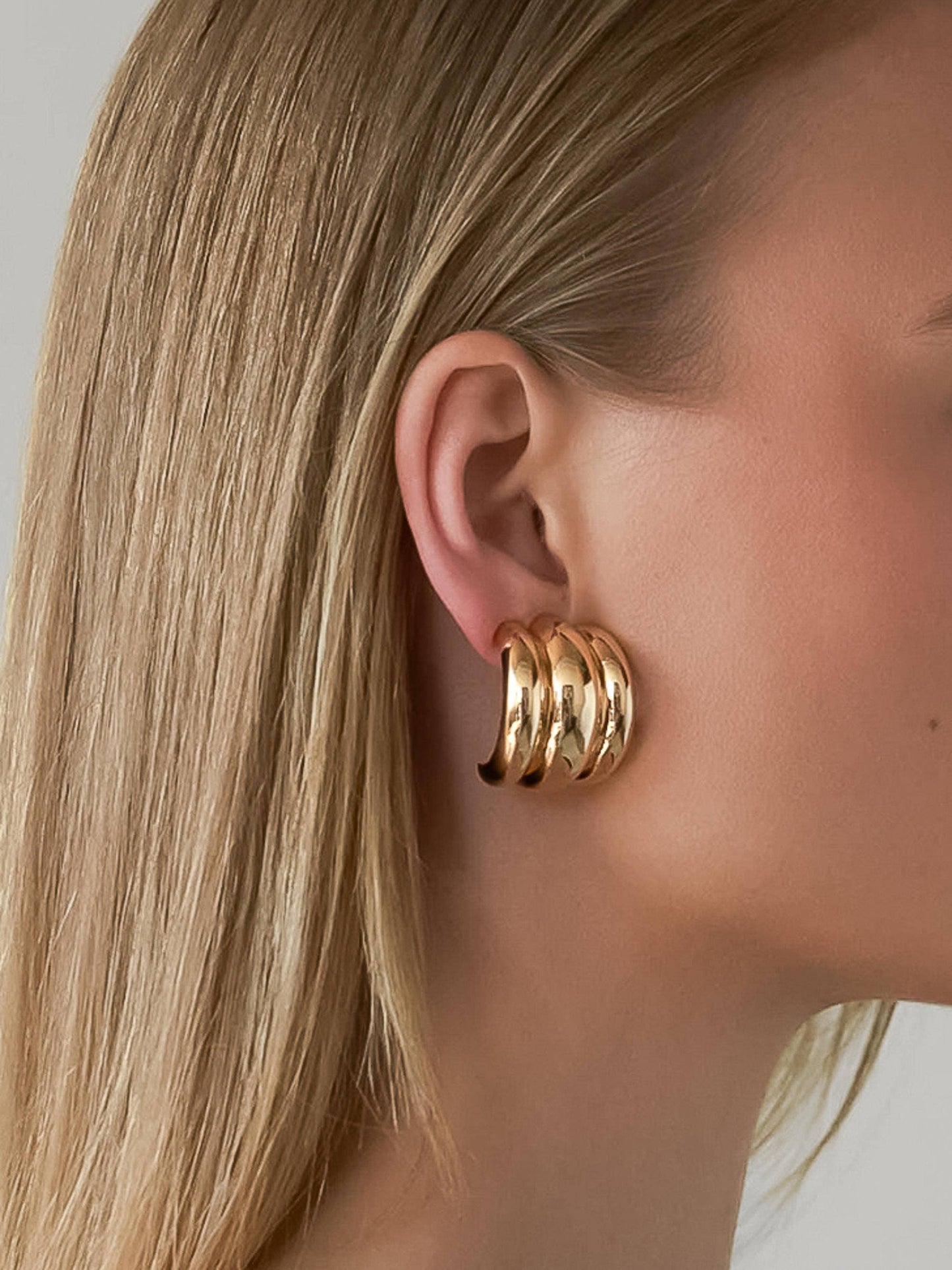 Layered Spiral Earring