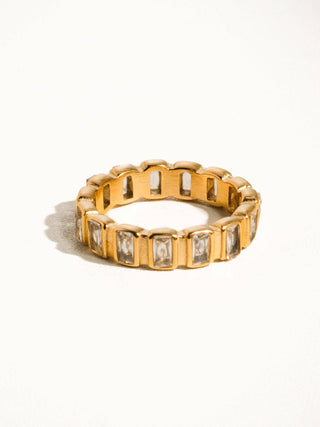 Gold Rhinestone Ring - Verte Boutique