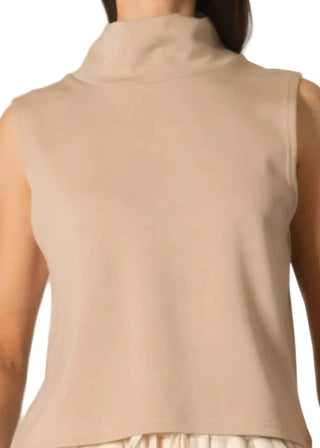 Butter Modal Mock Neck Sleeveless Top - Verte Boutique