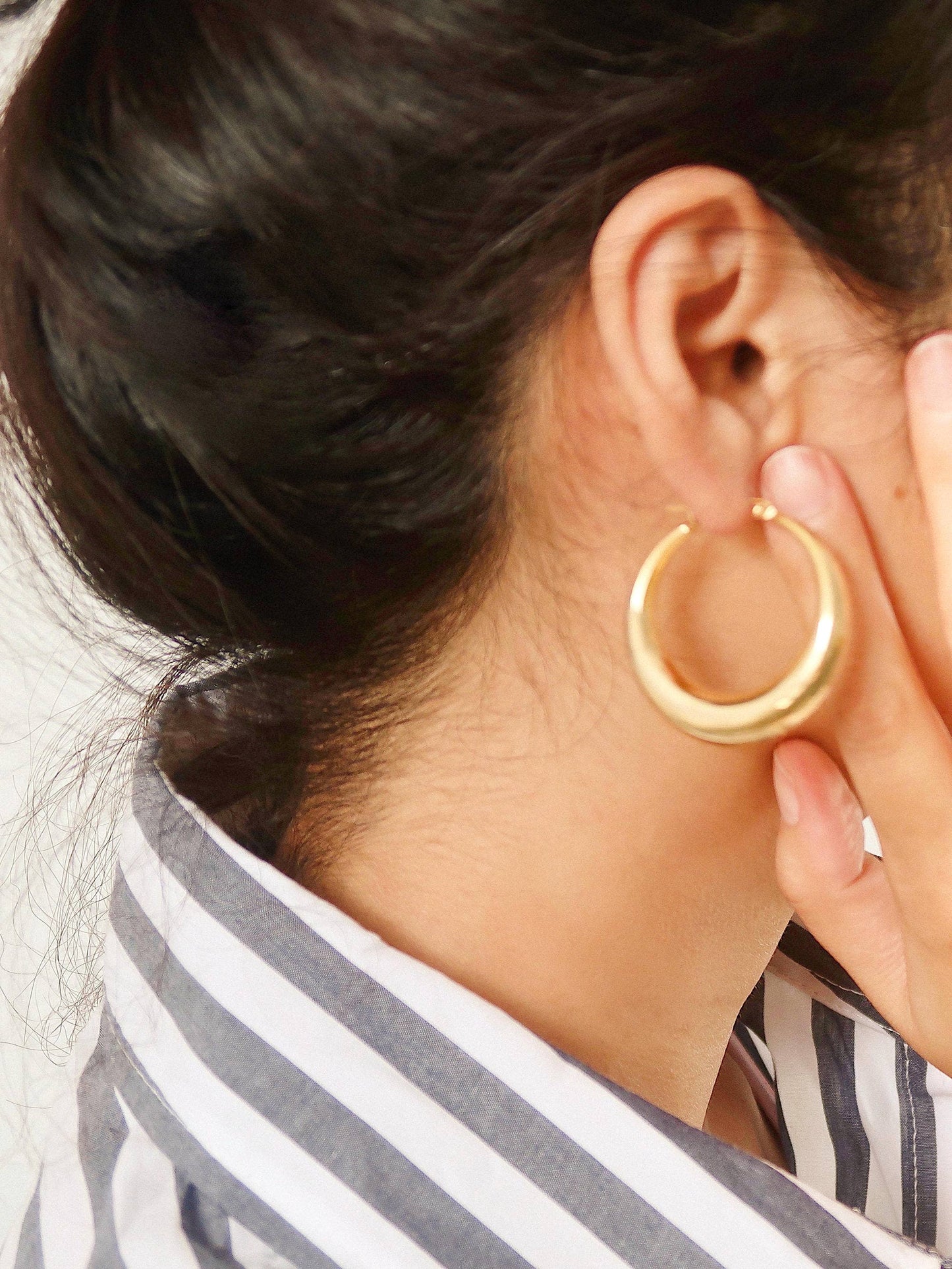 Classic Large Hoop Earring