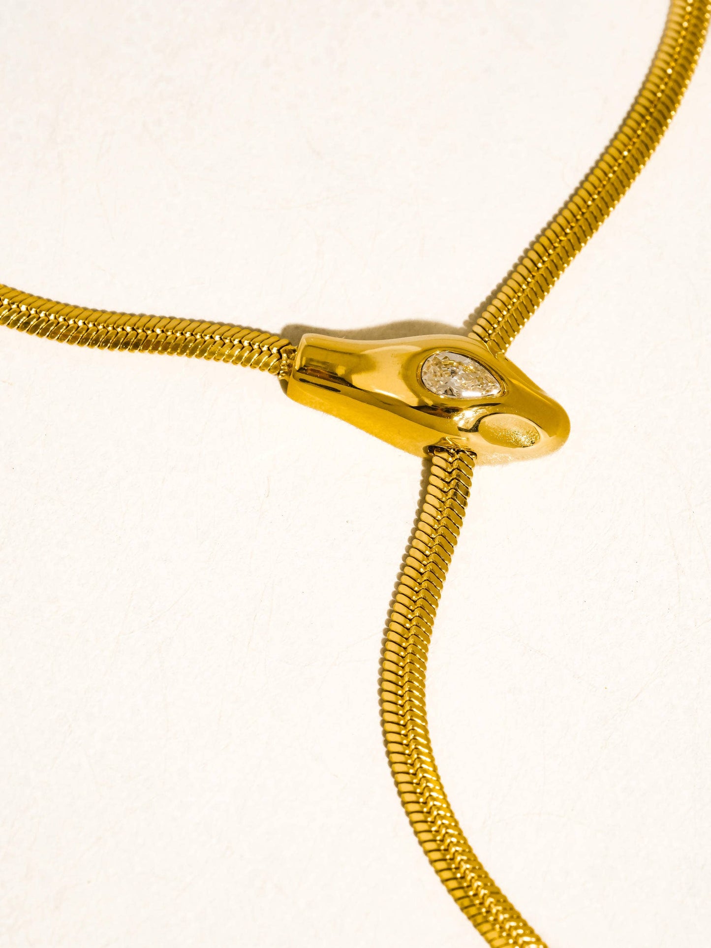 Serpent Y Lariat Necklace