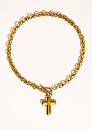Trinite 18K Gold Waterproof Cross Necklace – Tarnish - Free Hypoallergenic Jewelry - Verte Boutique