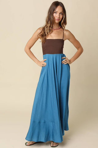 Colorblock Maxi Dress - Verte Boutique