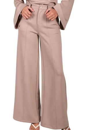 Butter Modal Pleated Wide Leg Trousers - Verte Boutique