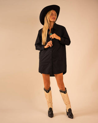 Poplin Shirt Dress - Verte Boutique