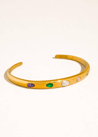 Non - Tarnish Multicolor CZ Bangle - Verte Boutique