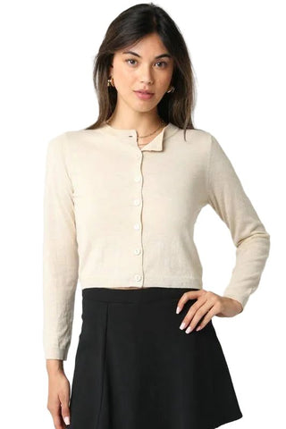 Soft Knit Button-Front Cardigan - Verte Boutique