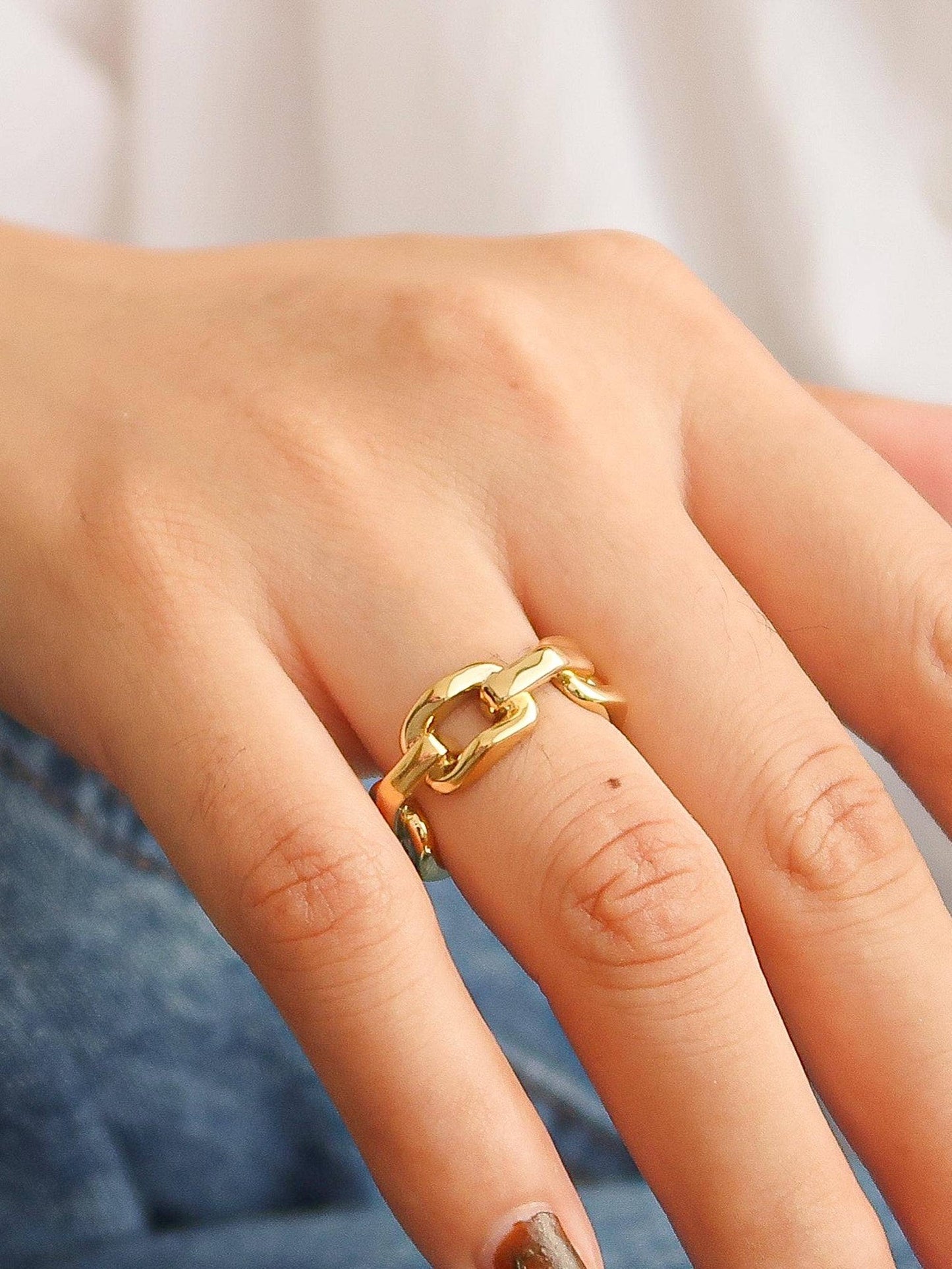 Gold Stack Braided Ring