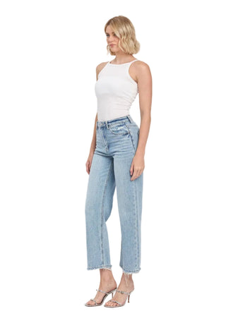 High Rise Slim Wide Jeans - Verte Boutique