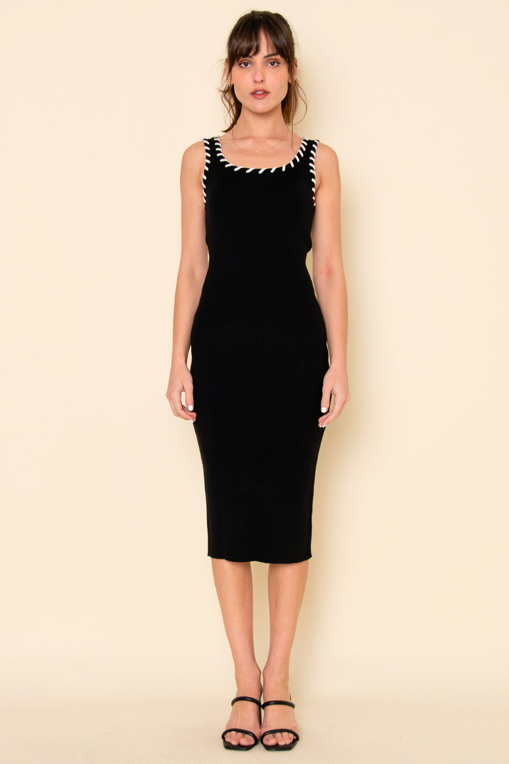 Baseball Stitch Midi Dress