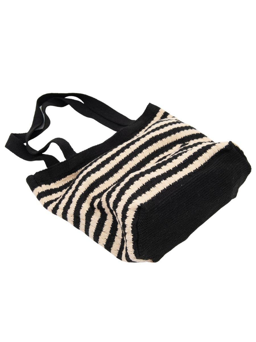 Striped Sweater Tote Bag