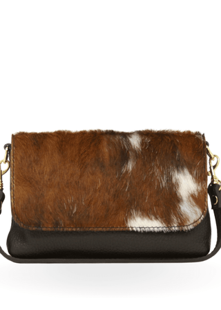 Italian Leather Cowhide Mini Crossbody - Verte Boutique