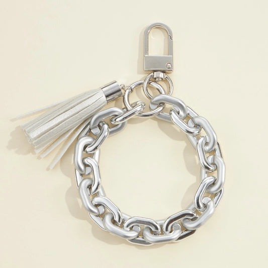 Metallic Link Chain Keychain