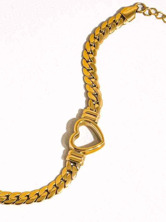 Heart Snake Chain Bracelet