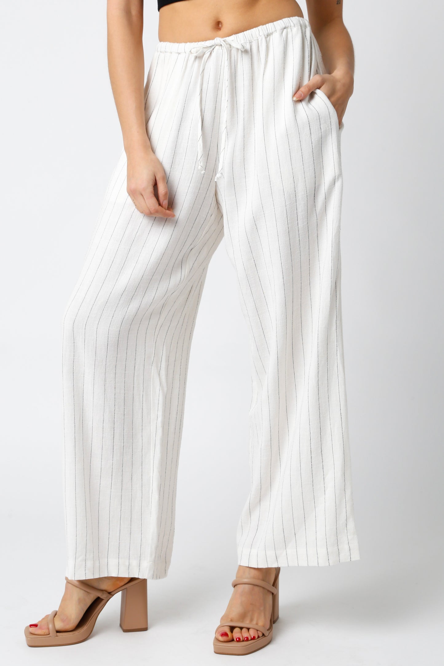 Linen Drawstring Pant