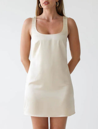 Satin Tank Dress - Verte Boutique